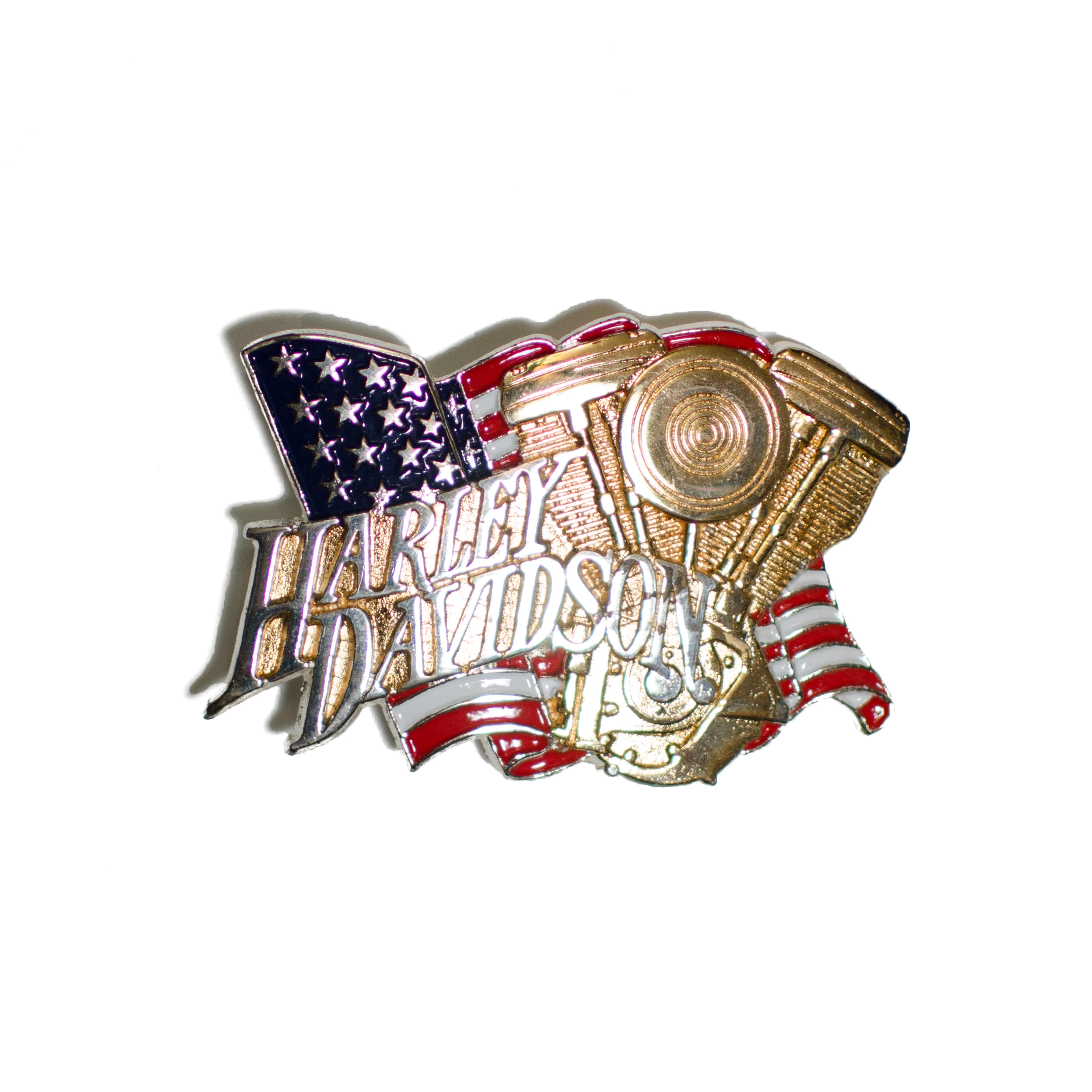 Harley Davidson Evo Engine / Chrome H527 Baron Belt Buckle Mabu Leather